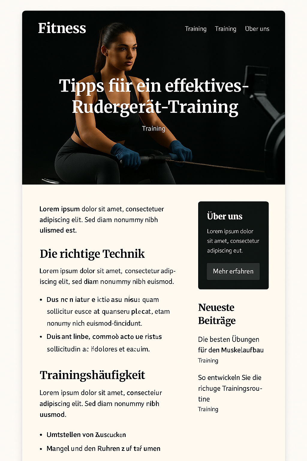 Fitness & Lifestyle Screenshot