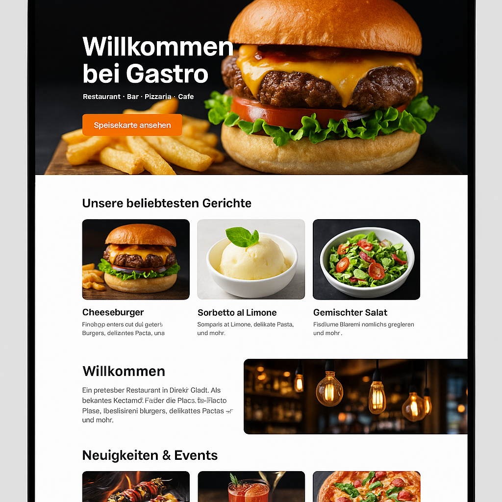 Gastronomie Screenshot