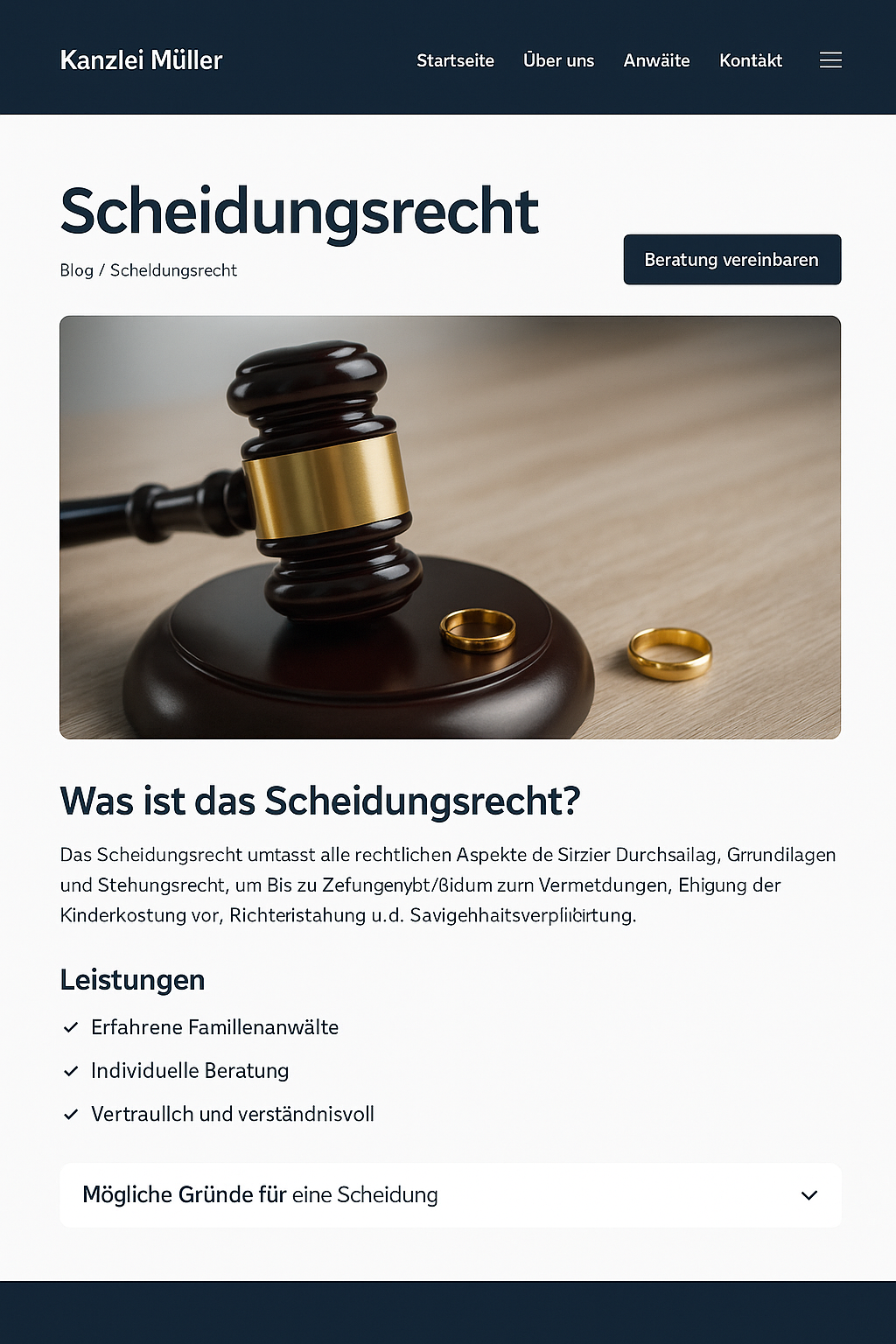 Recht & Beratung Screenshot