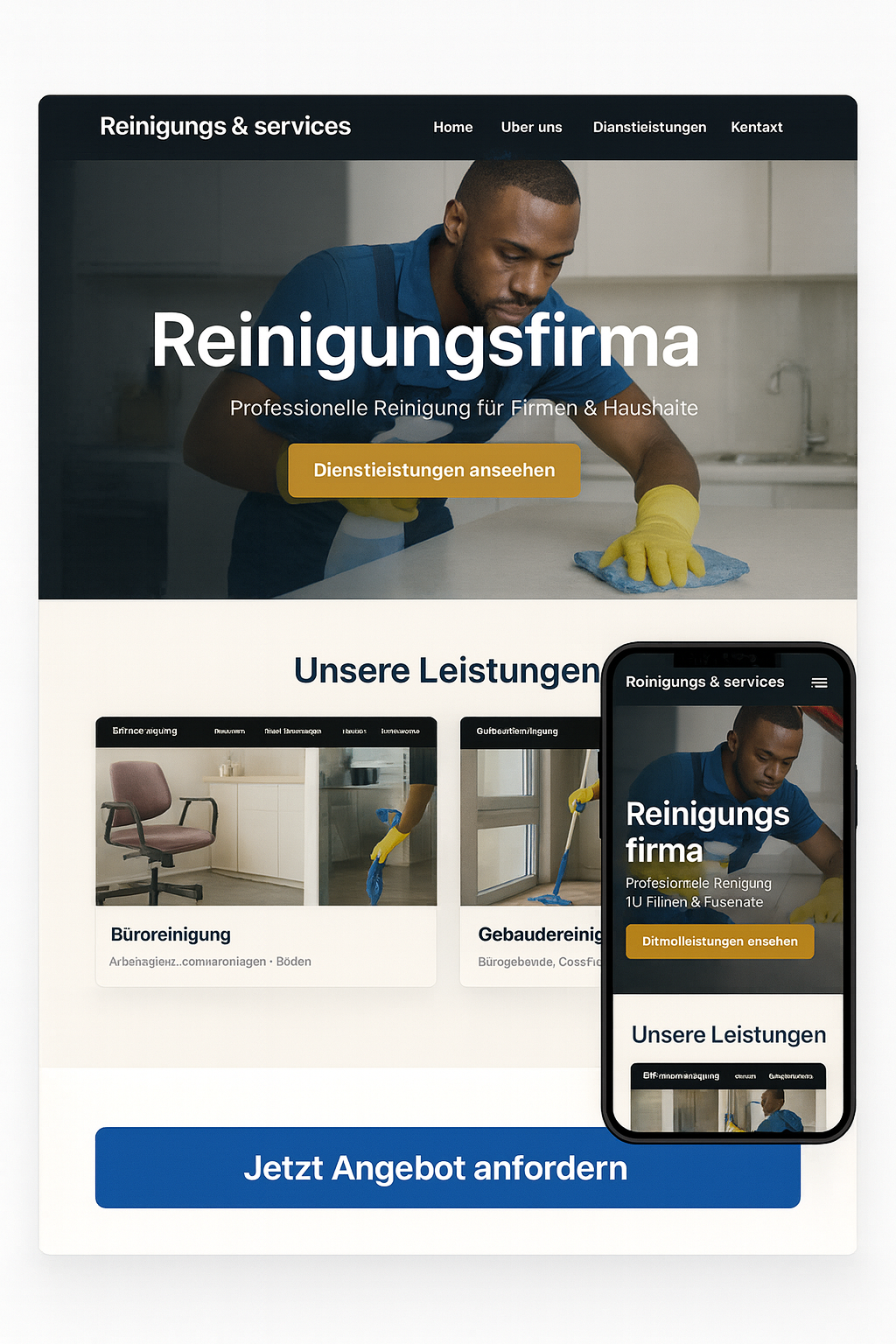 Reinigung & Services Screenshot