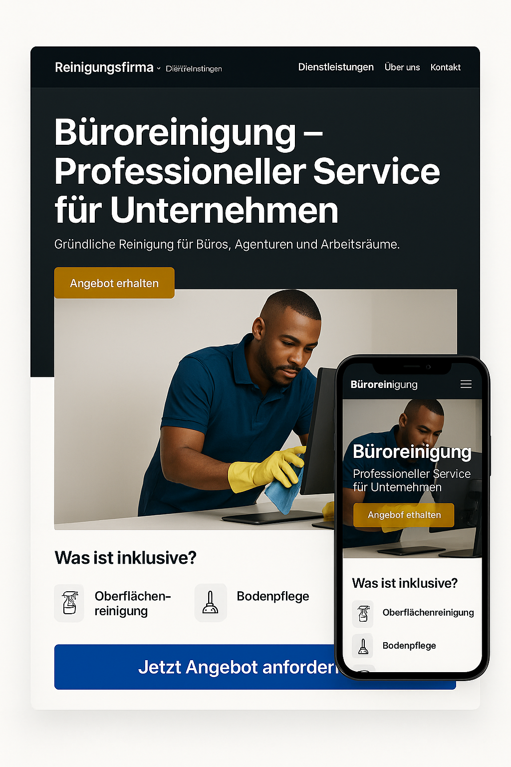 Reinigung & Services Screenshot