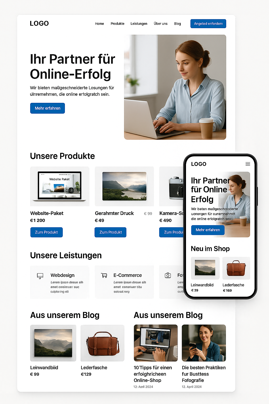 Unternehmen & Online-Shops Screenshot